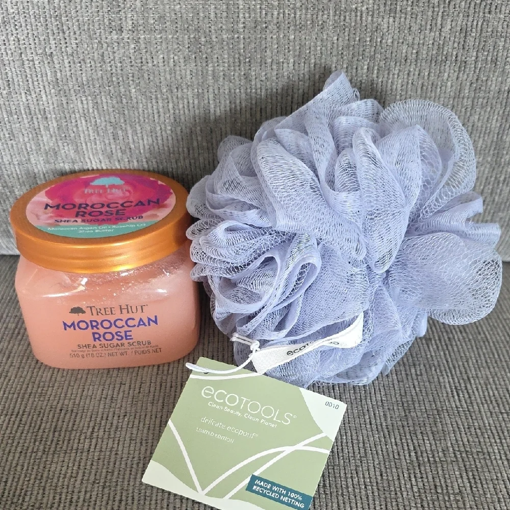 Tree Hut Moroccan Rose and Aurora Nights Bath Set, All New, 4 Items. - Picture 8 of 10